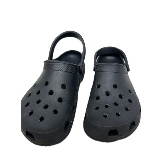 Crocs Charcoal Gray Clog Sandals Mens 11 Womens 13 - Picture 1 of 4